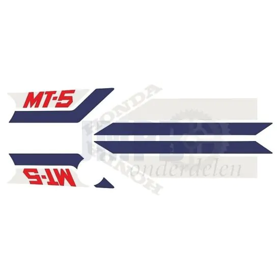 Stickerset Honda MT50 Rood 1979>1983