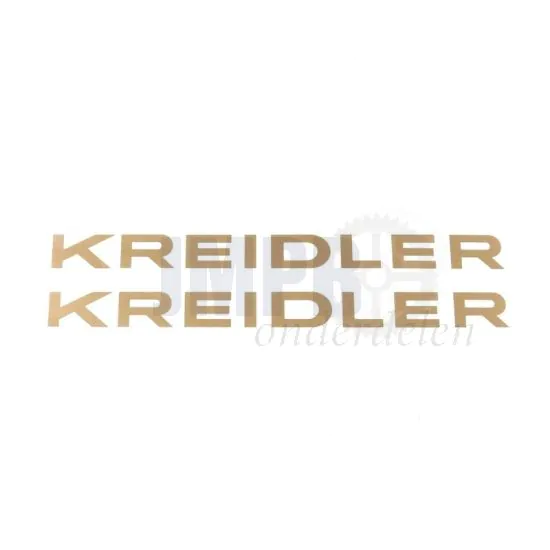 Stickerset Kreidler Woord Goud 200X17MM