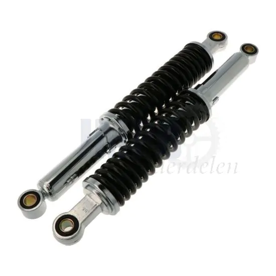 Schokbrekers Zwart/Chroom 395MM Honda