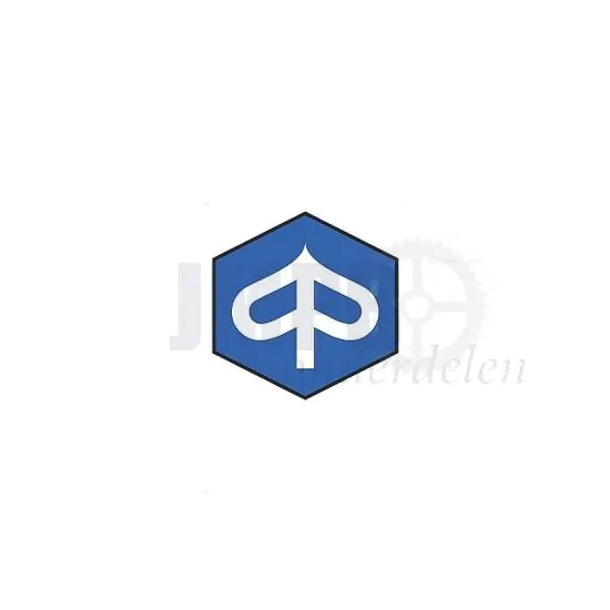 Sticker Piaggio Logo Zeskant 40MM 