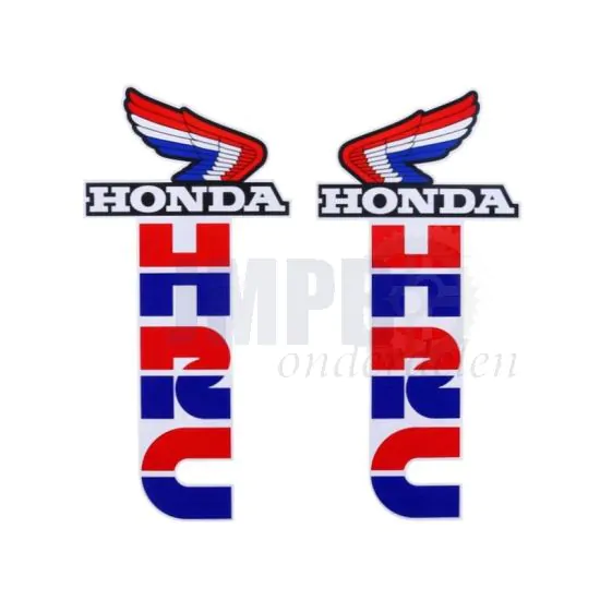 Stickerset Honda HRC Rood/Blauw/Wit 190X90MM