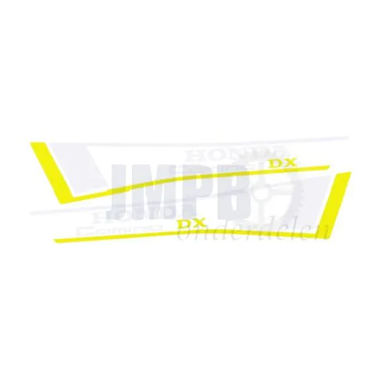 Stickerset Tank Honda Camino DX Geel/Wit