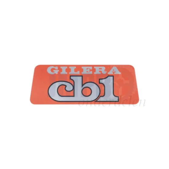 Sticker Logo Gilera CB1 Oranje/Zilver