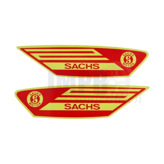 Stickerset Special Sachs Rood/Geel