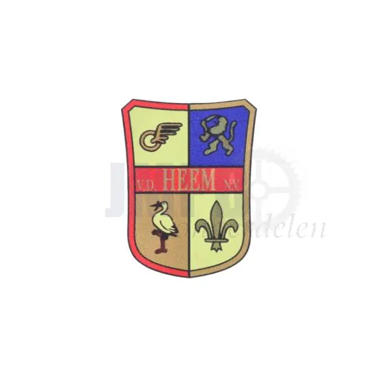 Sticker Balhoofd "Van Der Heem" 30X40MM