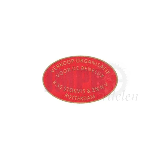 Sticker Zadelbalk "Stokvis Benelux" 35X22MM