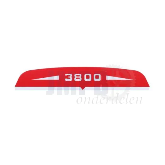 Sticker Solex 3800 luchtfilter Rood/Wit