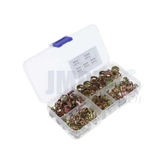 Assortimentset Benzineslangklemmen 100-Delig