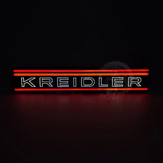 Lamp Kreidler Strepen LED Rood