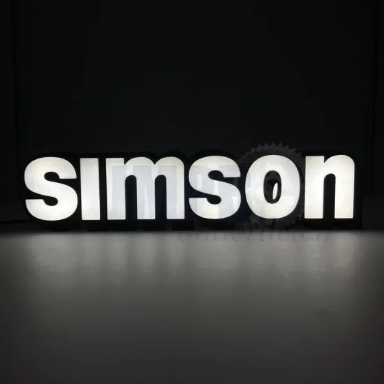 Lamp Simson Logo LED Zwart