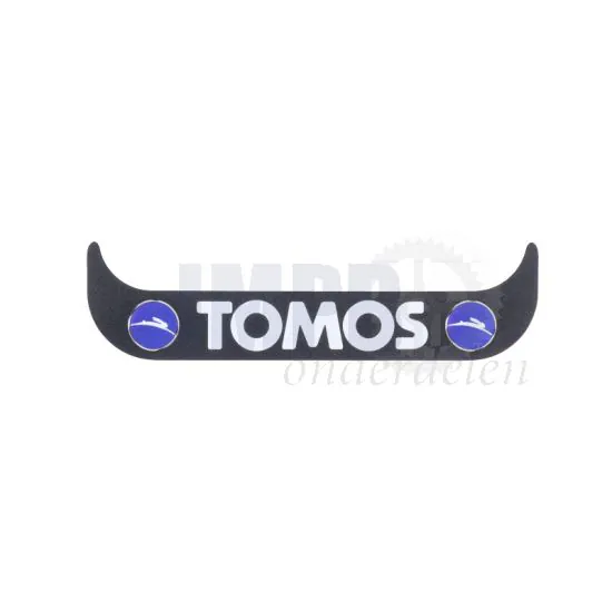 Sticker Plaathouder Smal Tomos Logo Blauw