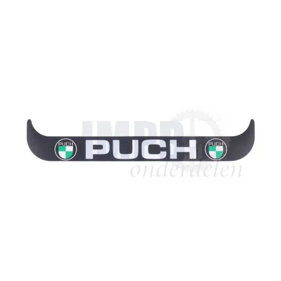 Sticker Plaathouder Breed Puch Logo Zwart