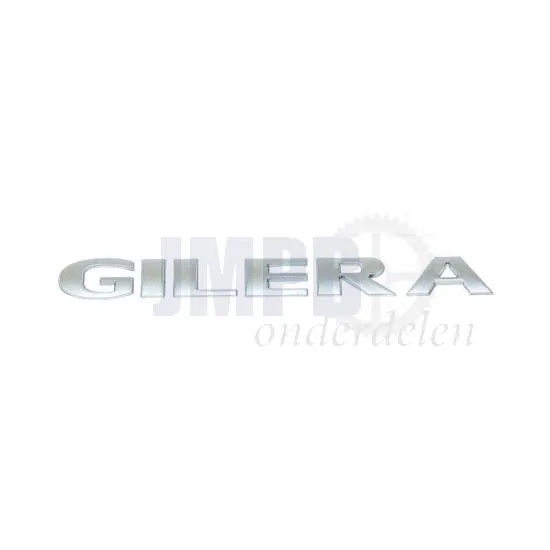 Sticker Gilera 3D Zilver 15CM