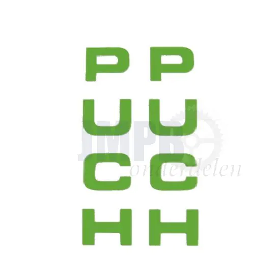 Stickerset Voorvork Puch Groen