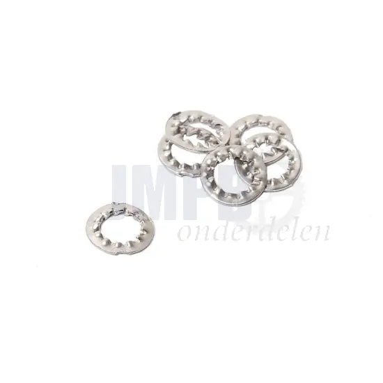 M5 Binnen tandveerring RVS Din 6798