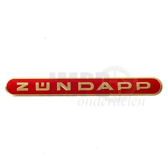Tankembleem Zundapp Rood/Goud