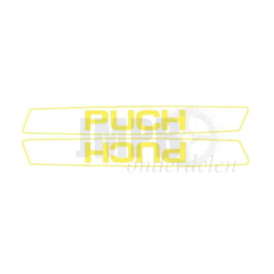 Tanktransferset Puch Maxi Wit/Geel