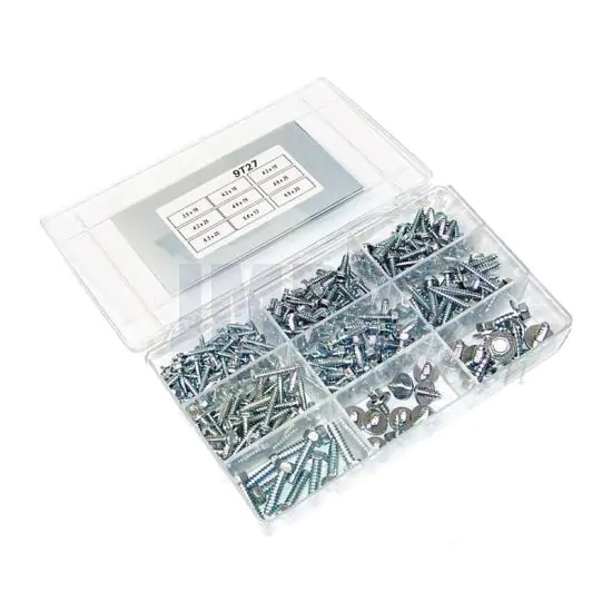 Assortimentset ZK Plaatbouten DIN 7976 - 255 Delig