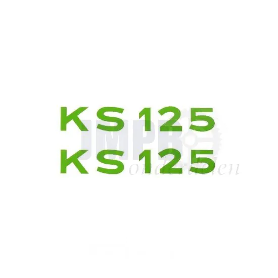 Stickerset Tekst Zundapp KS125 Groen