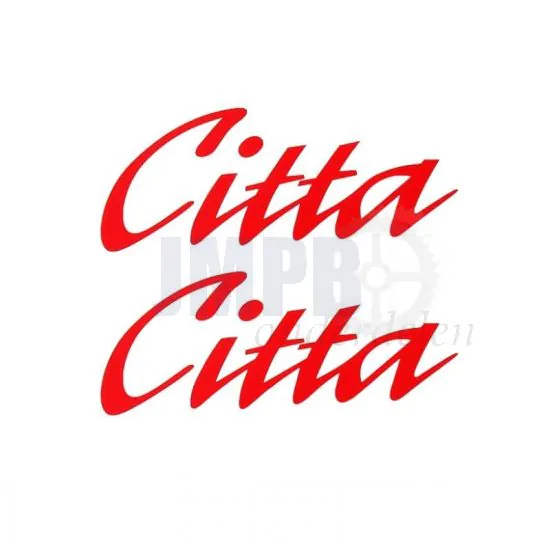 Stickerset Citta Woord Rood