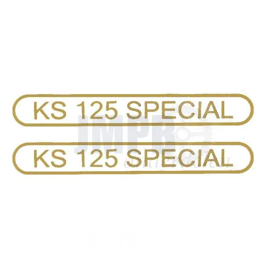 Stickerset Tank Zundapp KS125 Special Goud