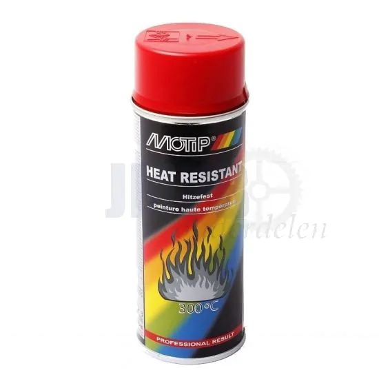 Motip Hittebestendige lak Spuitbus Rood - 400 ML
