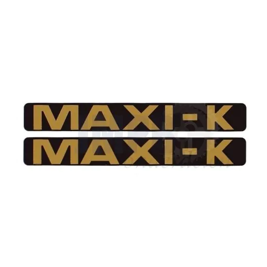 Stickerset Maxi-K Zwart/Goud 172X23MM