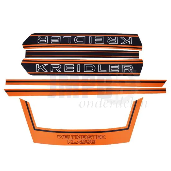 Kreidler Stickerset Weltmeister Compleet Oranje