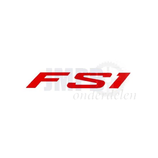 Sticker FS1 Klein Rood 70X12MM