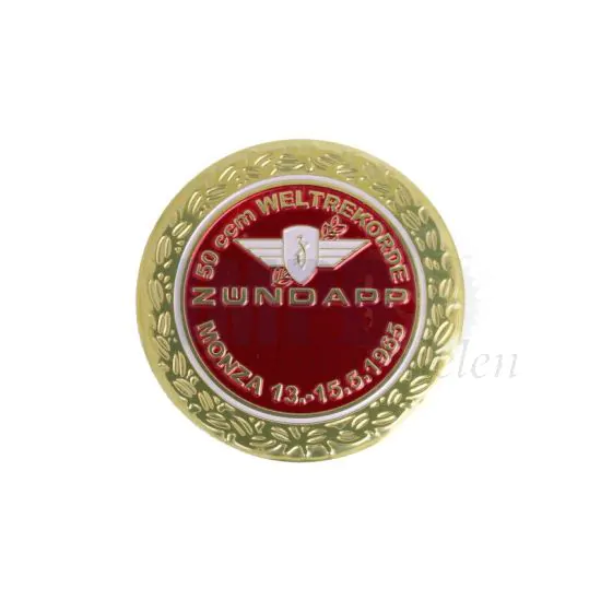 Embleem Zundapp Weltrekorde Rood