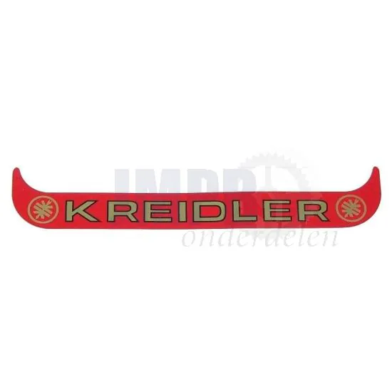 Sticker Plaathouder Breed Kreidler