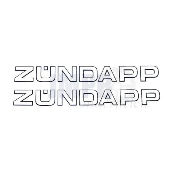 Stickerset Zundapp 2 stuks 270MM