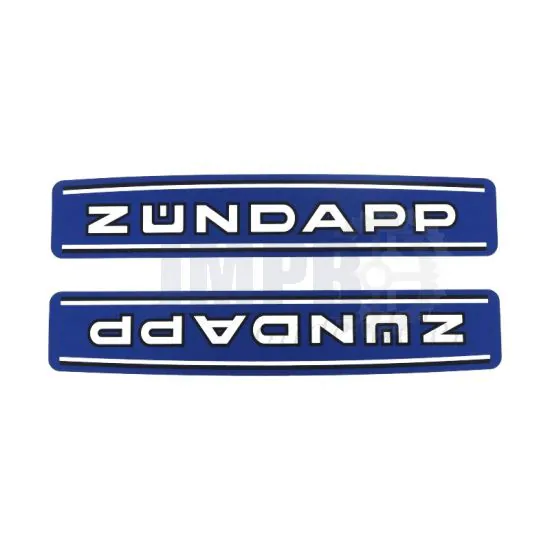 Tankstickers Zundapp 529 Korte Baan Blauw