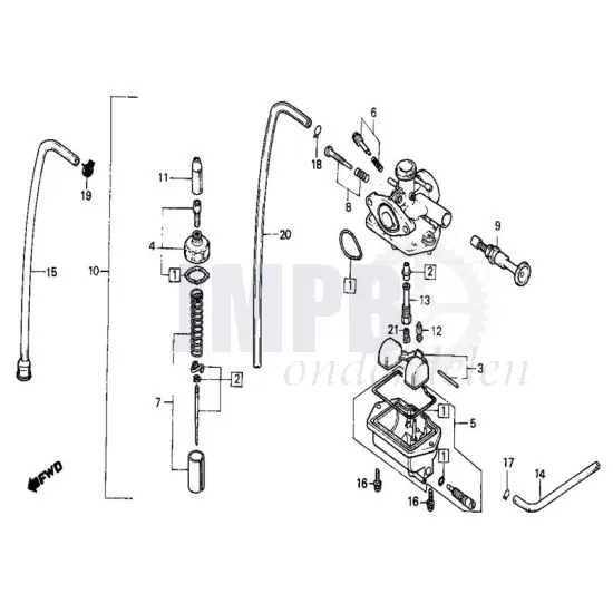 Carburateur Honda MB50