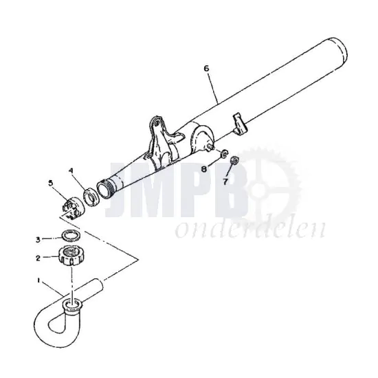 Uitlaat Yamaha FS1 2RU