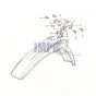 Moer Voorspatbord Honda MT50