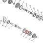 Clip Hoofdas / Voortandwielas Yamaha FS1/DT/RD 15MM