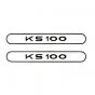Stickerset Tank Zundapp KS100 Zwart