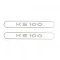 Stickerset Tank Zundapp KS100 Grijs