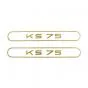 Stickerset Tank Zundapp KS75 Goud