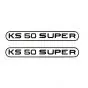 Stickerset Tank Zundapp KS50 Super Zwart