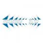 Stickerset 4-Delig Zundapp HAI25 Blauw/Wit