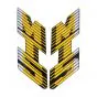Stickerset Tank Honda MT5 88/89 Geel/Zwart