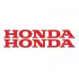 Stickerset Honda Woord Rood 22CM
