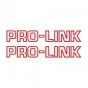 Stickerset Pro-Link Rood Op Transparant 26CM
