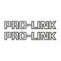 Stickerset Pro-Link Zwart Op Transparant 26CM