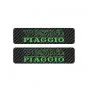 Tankstickers Vespa Piaggio Carbon/Groen