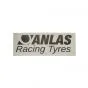 Sticker Anlas Racing Tyres Grijs 100X38MM