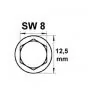Flensbout ELVZ M6X50 SW8