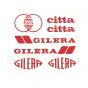 Stickerset Gilera Citta Rood 7-Delig